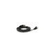 Патч-корд 1.5м UTP cat.7, CU, RJ45, плоский, black Weepda (PCMF-CU7/1.5Bk)