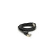 Патч-корд 1.5м UTP cat.7, CU, RJ45, плоский, black Weepda (PCMF-CU7/1.5Bk)