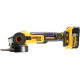DeWALT Шліфмашина кутова акумуляторна DeWalt XR Li-lon 18B 125мм 2х5А·год 9000об/хв кейс 1.74кг (DCG405P2)