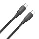 Дата кабель USB-C to USB-C 1.0m 3A 60W TPE embossed black ColorWay (CW-CBPDCC101-BK)