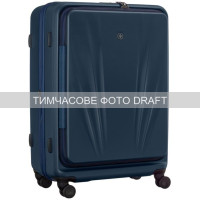 Wenger Валіза Wenger Skyon Hardside Large, велика, полікарбонат, TSA, 4 колеса, розширення, темно-синій (653568)
