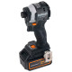 DeWALT Шурупокрут ударний акумуляторний XR Li-Ion 18В акб 2х4А·год 205Нм 3250об/хв 3800уд/хв кейс TSTAK, ЗП 1.0кг (DCF85MM2T)