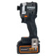 DeWALT Шурупокрут ударний акумуляторний XR Li-Ion 18В акб 2х4А·год 205Нм 3250об/хв 3800уд/хв кейс TSTAK, ЗП 1.0кг (DCF85MM2T)