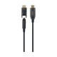 Кабель мультимедийный HDMI M to HDMI M 30.0m V2.0 AOC 4K60Hz gold Cablexpert (CCBP-HDMID-AOC-30M)