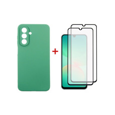 Чехол для мобильного телефона Dengos Kit Samsung Galaxy A26 Soft + 2 pcs glass (Mint) (DG-CTG2P-12)