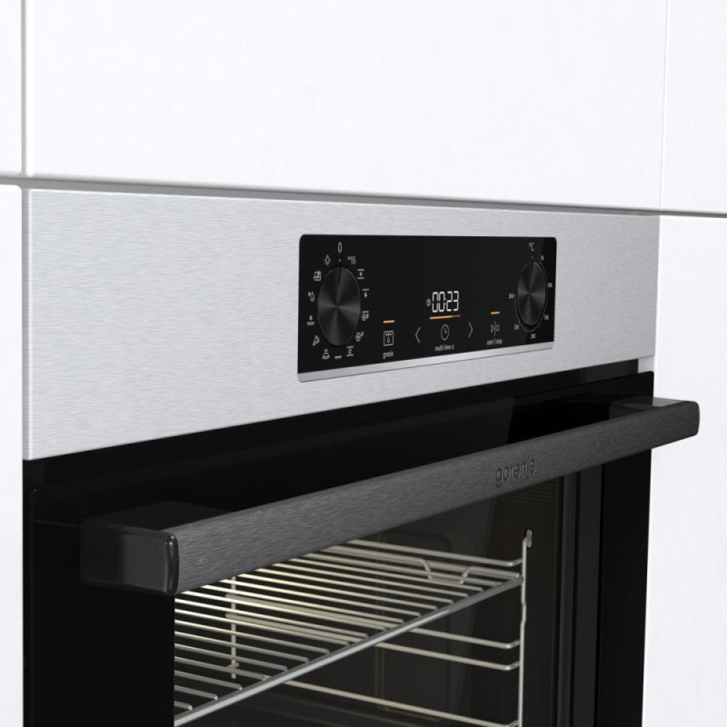 Gorenje Духовой шкаф электрический, 77л, A, нерж (BOSB6737E06X)