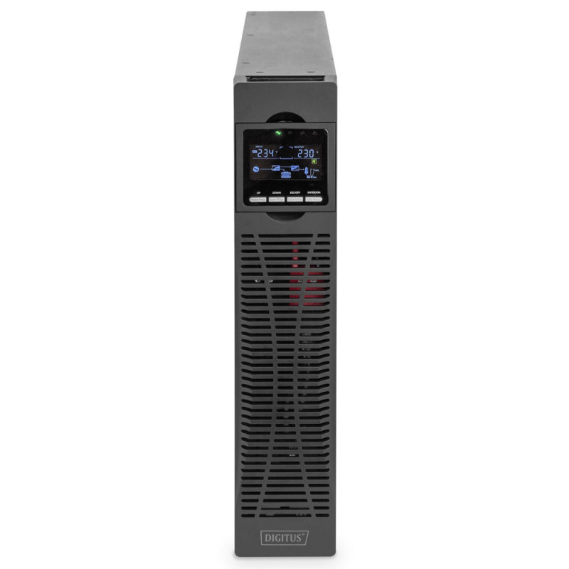 Digitus ИБП OnLine, 2000VA/2000W, LCD, 8xC13, RJ45, RS232, USB, Rack/Tower (DN-170095)