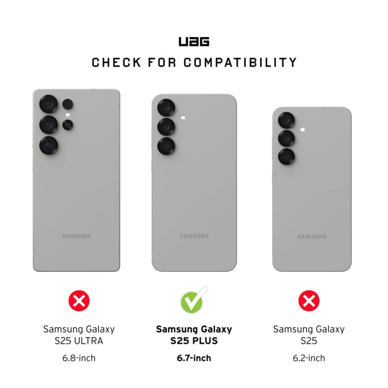 UAG Samsung S25+ Pathfinder Clear w/Magnet Ash (214484113131)