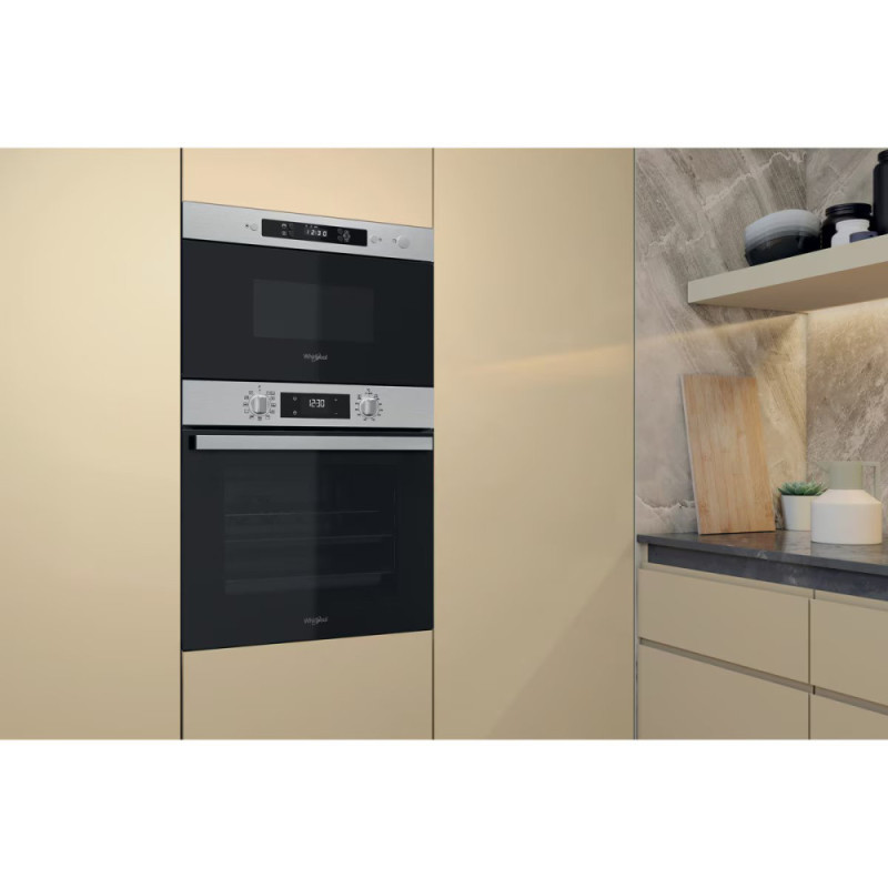 Whirlpool Microwave oven built-in, 22L, electronic control, 750W, display, Inox (MBNA900X)