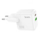 Зарядное устройство HOCO C111A Lucky 1xUSB-C PD30W + 1xUSB QC3.0 White (6931474790866)