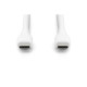 Дата кабель USB-C to USB-C 2.0m USB 2.0 60W silicone white Digitus (AK-300341-020-W)