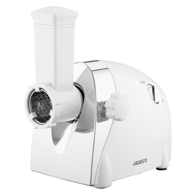 ARDESTO Meat grinder, 2000W, prod.-1.9kg/min, 3 cutting plates+for sausag.plates, 3 vegetable slicer, plastik, black-silver (MGA-2000W)