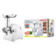 ARDESTO Meat grinder, 2000W, prod.-1.9kg/min, 3 cutting plates+for sausag.plates, 3 vegetable slicer, plastik, black-silver (MGA-2000W)