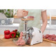 ARDESTO Meat grinder, 2000W, prod.-1.9kg/min, 3 cutting plates+for sausag.plates, 3 vegetable slicer, plastik, black-silver (MGA-2000W)