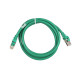 2E Cat 6, S-FTP экран оплётка фольга, RJ45, 4Х2 27AWG , 7/0.14 Cu, 1.50 m, PVC, Green (2E-PC6SFTPCOP-150GRN)