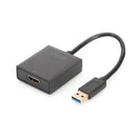 Digitus Адаптер USB 3.0 - HDMI Full HD, M/F, 0.15 m (DA-70841)