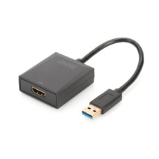Digitus USB 3.0 to HDMI Adapter, 1080p Input USB, Output HDMI (DA-70841)