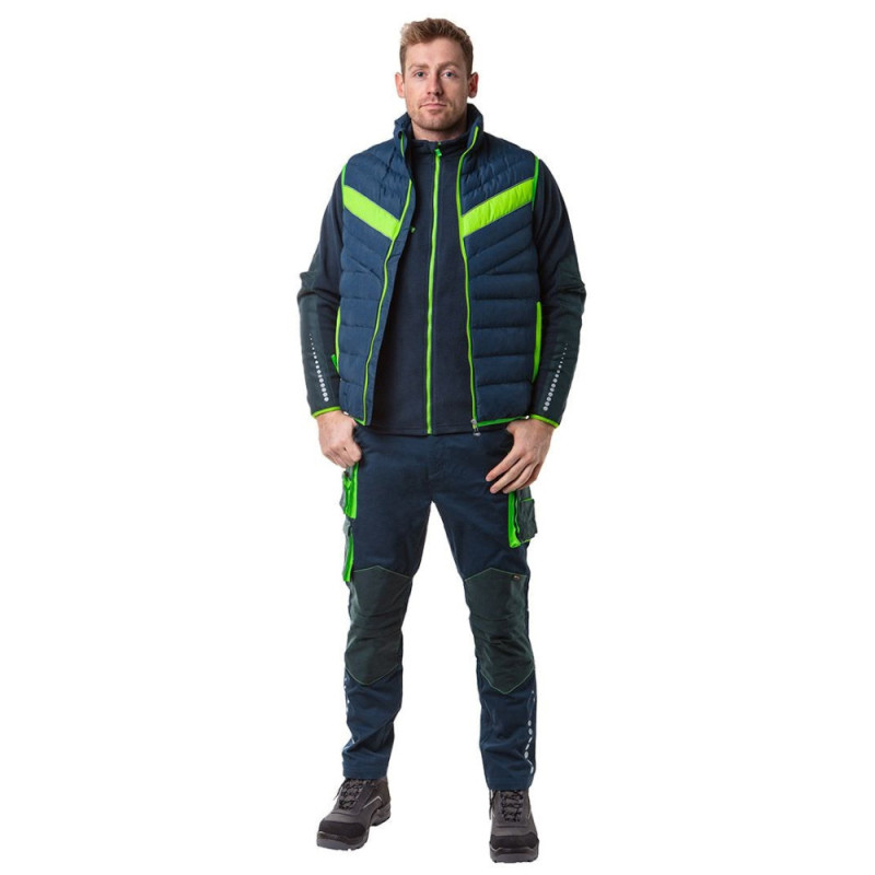 Neo Tools Жилет PREMIUM, зимова, утеплена, 100% поліестер, XL(54), чорн зелений (81-534-XL)