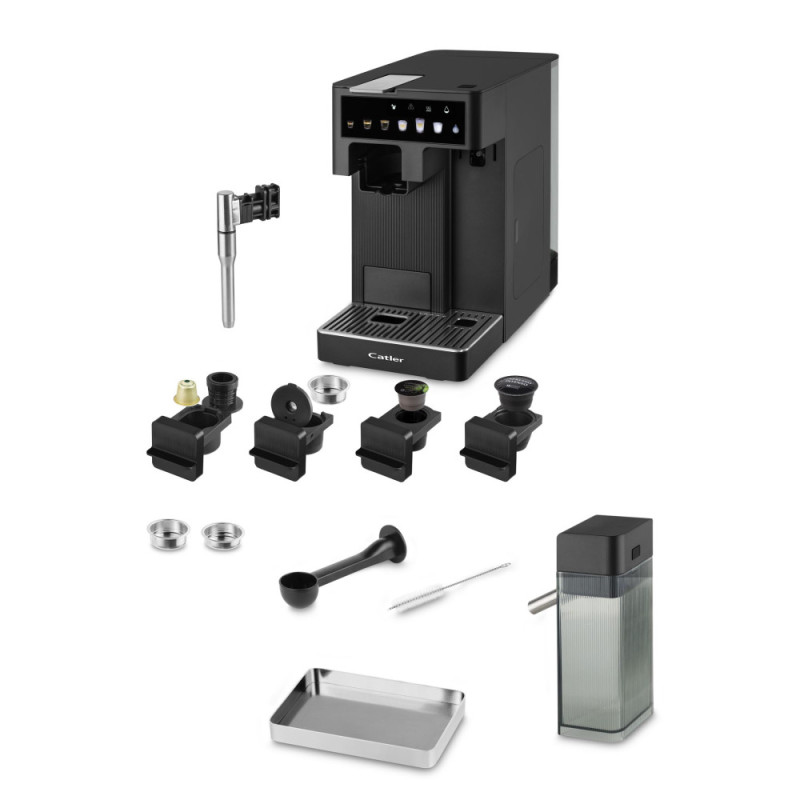 CATLER сoffe maker capsule Renzo, 1.6L, capsules, display, black (ES751BRENZO)
