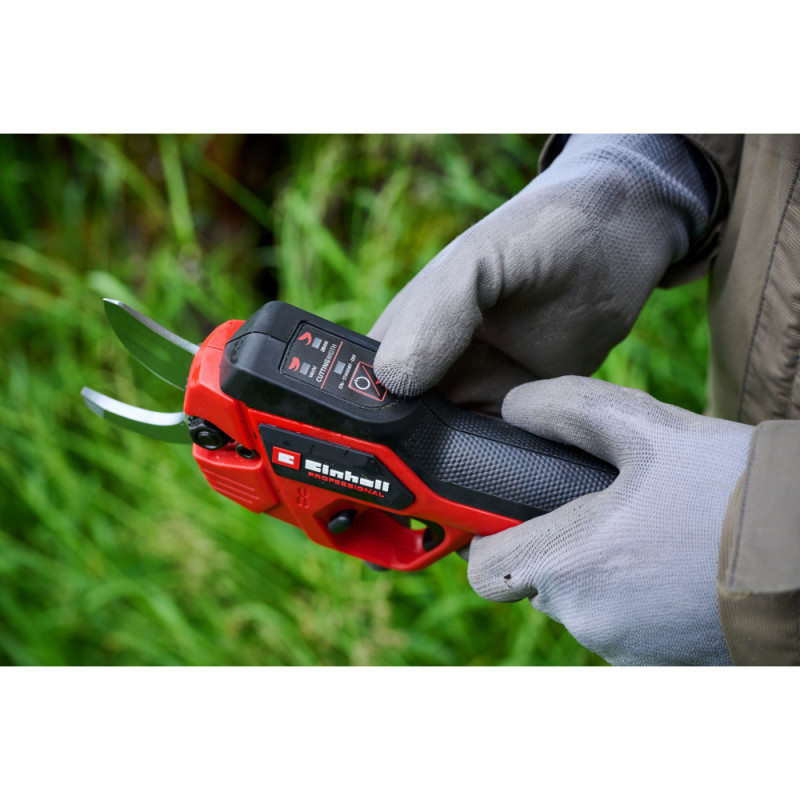 Einhell Telescopic cordless pruning shears GP-LS 18/28 Li T BL - Solo, PXC, 18V, brushless, thickness. 28/14 mm, SK5 steel, telescopic handle, 0.82 kg (without battery and charger) (3408330)