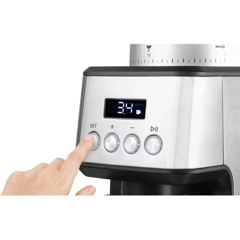 CATLER Кавомолка Catler жорнова, 180Вт, об'єм зерен-250г, 31 ступ.помолу, метал, сріблястий (CG510)