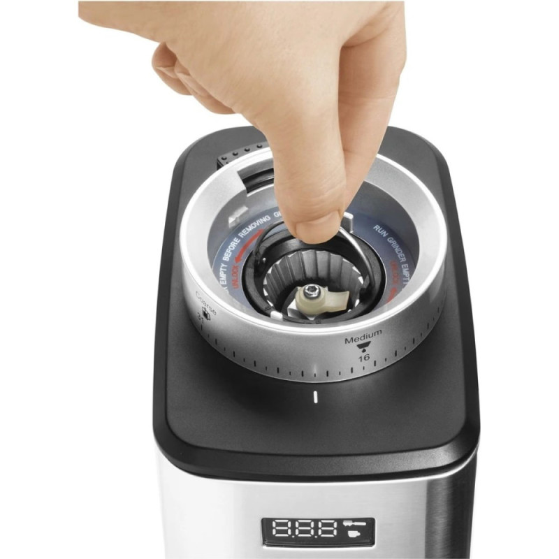 CATLER Кавомолка Catler жорнова, 180Вт, об'єм зерен-250г, 31 ступ.помолу, метал, сріблястий (CG510)