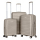 2E Suitcase Small, Aero, polypropylen, 35/44 L, TSA, 4 wheels, EXP, taupe (2E-SPP-AERO-S-TP)
