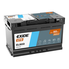 Exide Акумулятор Start-Stop 12В 80А·год 800А R+ (EL800)