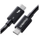 Дата кабель USB-C to USB-C 1.0m Thunderbolt 5 Intel certified Choetech (A3011)