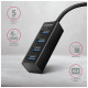 Концентратор AXAGON USB 3.1 to 4xUSB 3.0 1.2m black (HUE-M1AL)