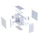 Корпус для ПК ASUS Prime AP303 TG White (90DC00V3-B39010)