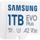 Карта памяти Samsung 1TB microSDXC Class UHS-I U3 V30 A2 EVO Plus + SD Adapter (MB-MC1T0SA)