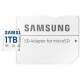 Карта памяти Samsung 1TB microSDXC Class UHS-I U3 V30 A2 EVO Plus + SD Adapter (MB-MC1T0SA)