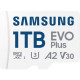 Карта памяти Samsung 1TB microSDXC Class UHS-I U3 V30 A2 EVO Plus + SD Adapter (MB-MC1T0SA)