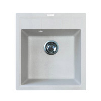 Adamant Мийка кухонна Brick, штучний камінь, квадрат, без крила, 460x515x200мм, чаша - 1, врізна, Old stone (4824296101210)