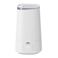 Cooper&Hunter Увлажнитель воздуха CH-3040TU 40 м?, 4 л, 300 мл/ч, ультразвуковой, верхний залив, эл. упр-ние, дисплей, УФ-очистка, подсветка, авто откл, белый