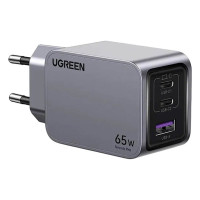 Зарядное устройство Ugreen 3xUSB 65W (2хUSB-C+USB-A) Gan Nexode Pro X755 (25871)