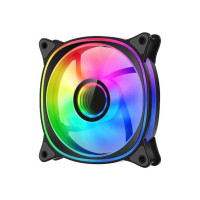 2E Gaming Корпусний вентилятор Air Cool X Fan ACF120XB-ARGB, 120мм, 1200rpm, 3pin, 3pin +5VARGB, 20,4dBa, чорний (2E-ACF120XB-ARGB)