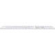 Клавиатура Apple Magic Keyboard with Touch ID Bluetooth/USB UA White (MXK73UA/A)