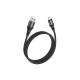 Дата кабель USB 2.0 AM to Micro 5P 1.0m 2.4A nylon X50 black HOCO (6931474734211)