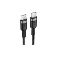 Дата кабель USB-C to USB-C 1.2m 60W black Acefast (6974316285137)