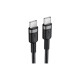 Дата кабель USB-C to USB-C 1.2m 60W black Acefast (6974316285137)