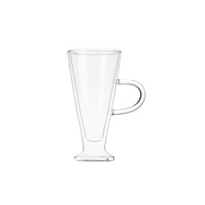 ARDESTO Cup set with double walled handles, 230 ml, H 15.8 cm, 2 pcs, borosilicate glass