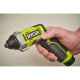 Ryobi Cordless screwdriver RSD4-120T, 4V USB Lithium, battery 1x2Ah, 5Nm, 200rpm, storage case, 10 attachments, 0.37kg (5133006210)