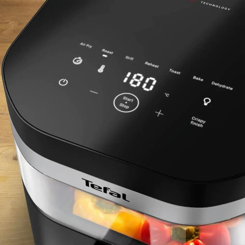 Tefal Tefal air fryer Easy Fry Infrared, 1850W, bowl-7l, sensor control, plastic, black (EY8328E0)