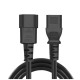 Кабель питания C13 to C14 1.8m 0.75mm2 black ColorWay (CW-CBP087-BK)
