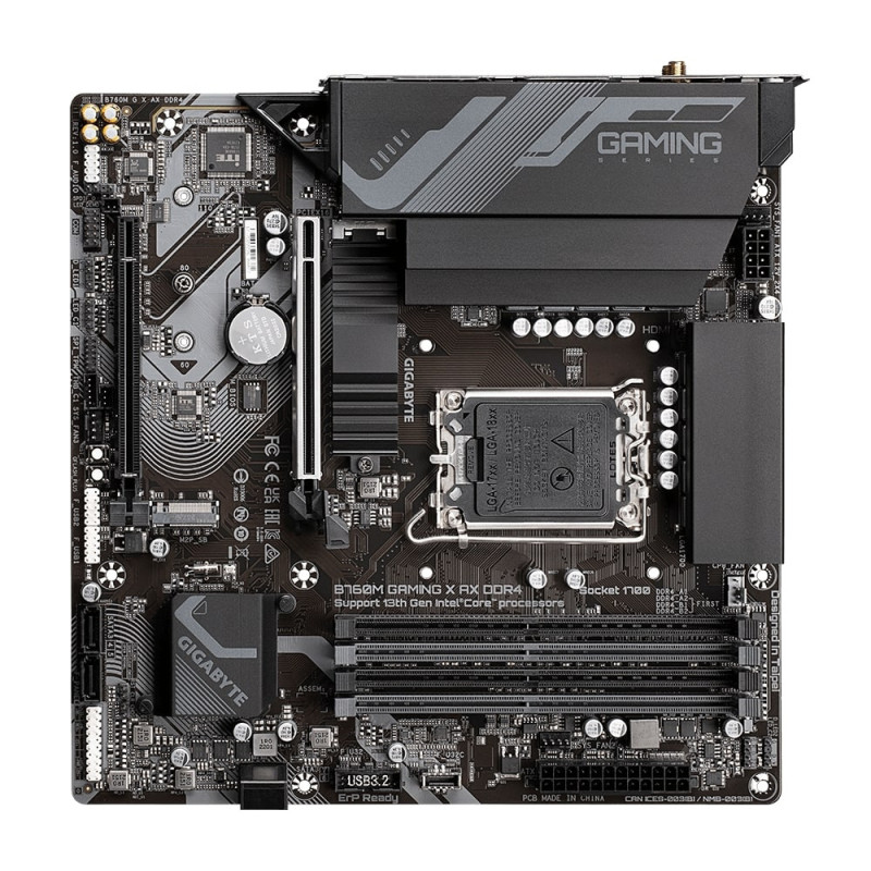 Gigabyte Motherbard B760M GAMING X AX s1700 B760M 4xDDR5 M.2 HDMI DP mATX (B760M_GAMING_X_AX)