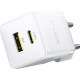 Зарядное устройство Baseus 1xUSB-C 30W + 1xUSB white (P1011160A213-00)