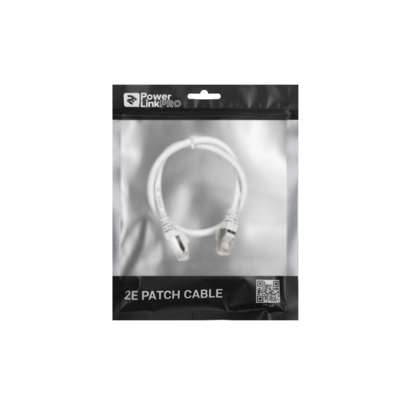 2E Cat 6, S-FTP экран оплётка фольга, RJ45, 4Х2 27AWG , 7/0.14 Cu, 0.50 m, PVC, Grey (2E-PC6SFTPCOP-050GRY)