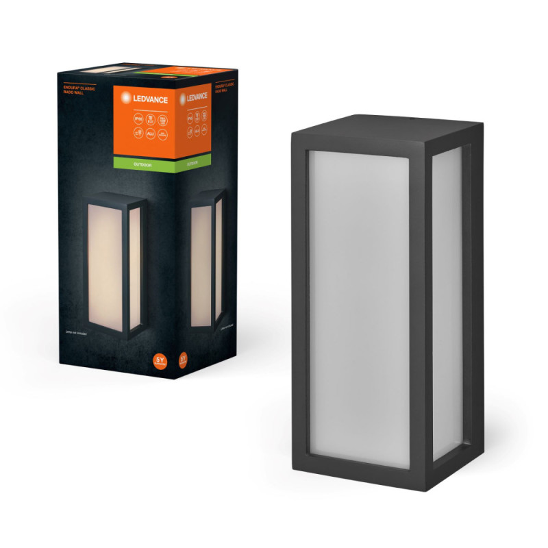 LEDVANCE E27 facade lamp IP65 ENDURA CLASSIC RADIO WALL black (4099854182907)